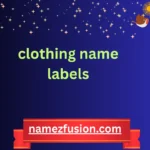 clothing name labels