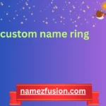 custom name ring