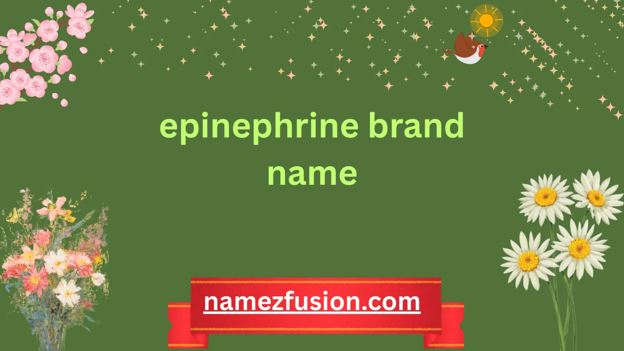 epinephrine brand name
