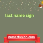 last name sign
