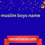 muslim boys name