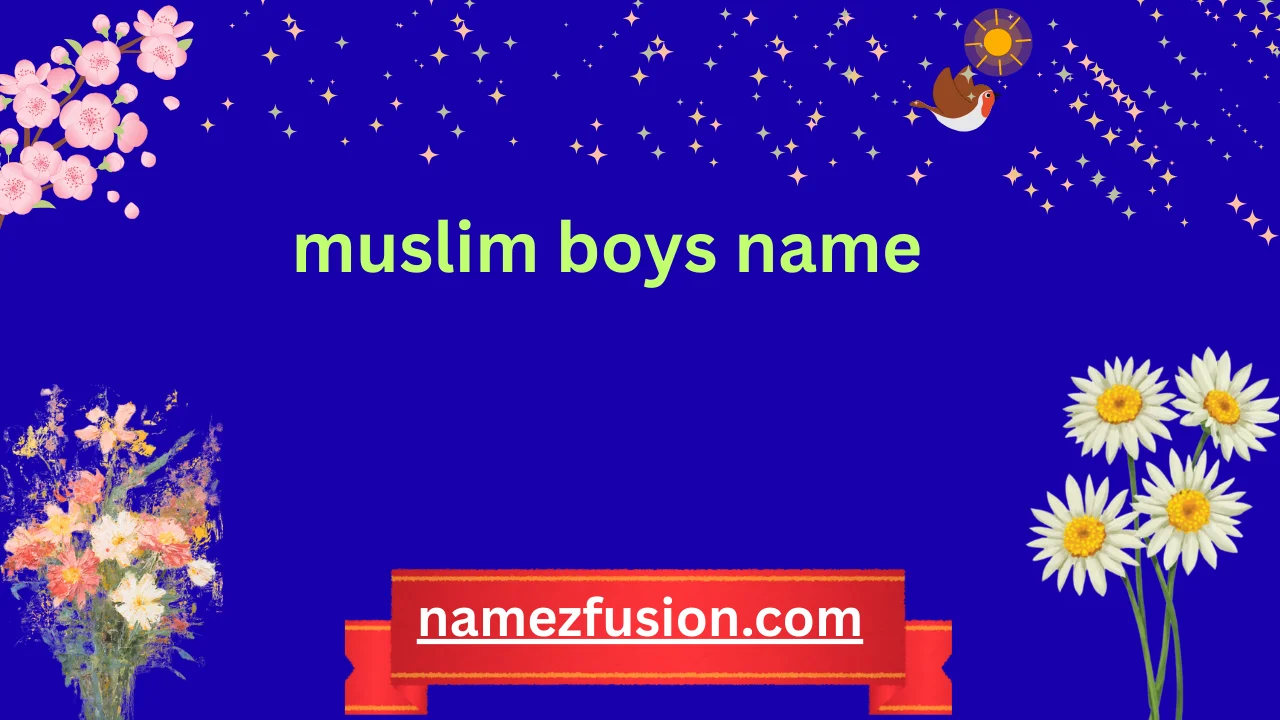 muslim boys name