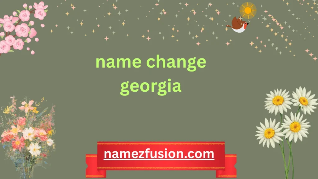 name change georgia