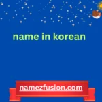 name in korean