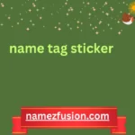 name tag sticker