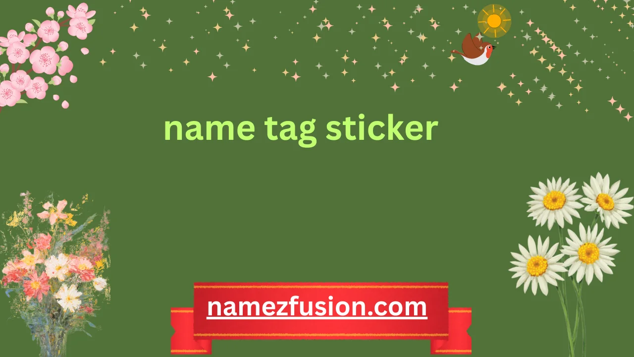 name tag sticker