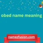 obed name meaning