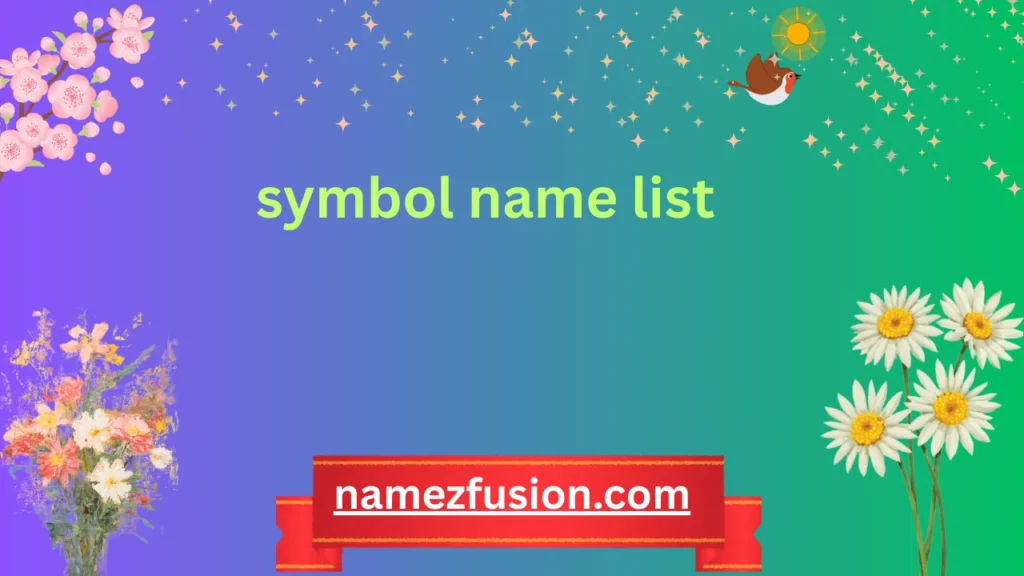 symbol name list