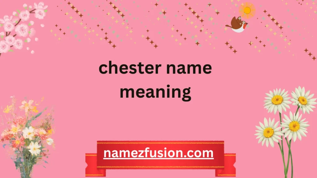 chester name meaning