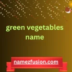 green vegetables name