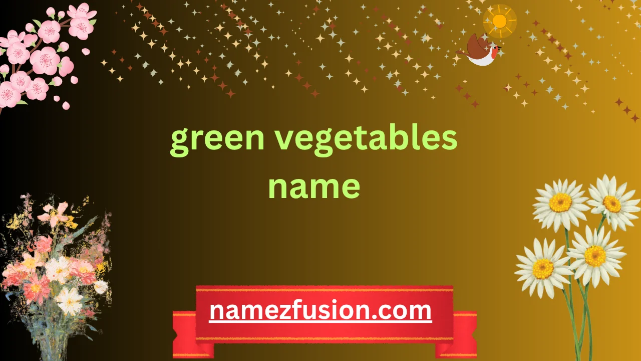 green vegetables name