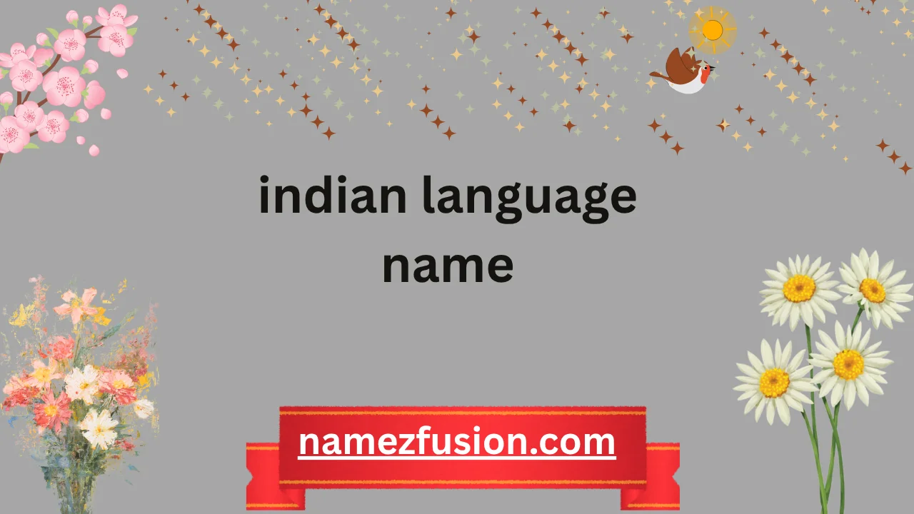 indian language name