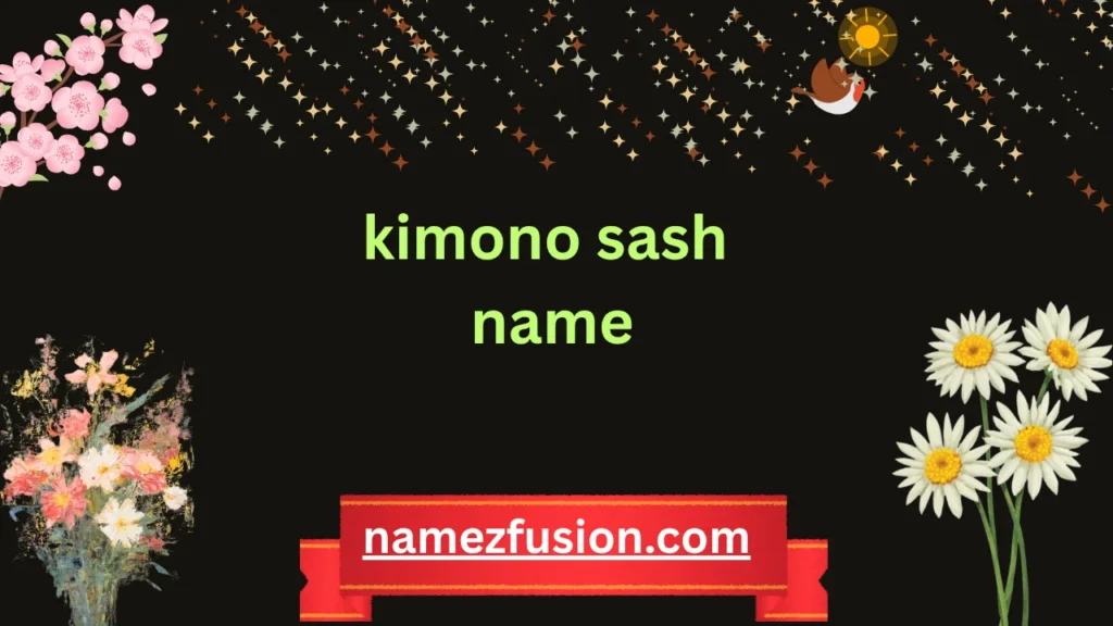 kimono sash name