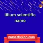 lilium scientific name