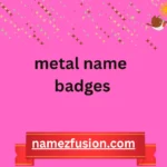 metal name badges