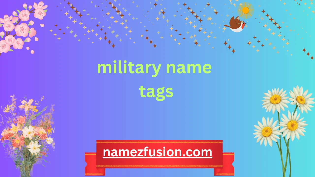 military name tags