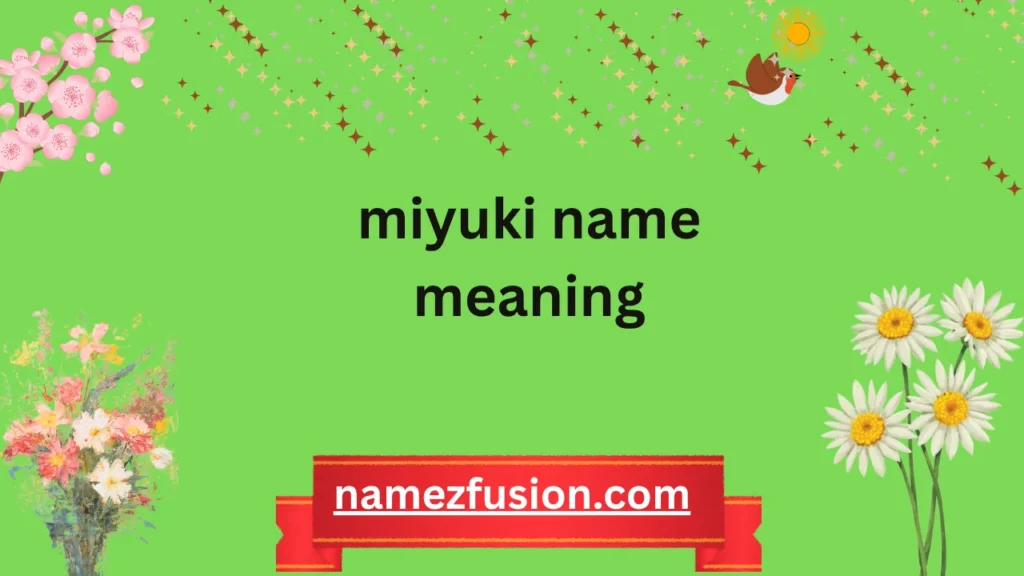 miyuki name meaning