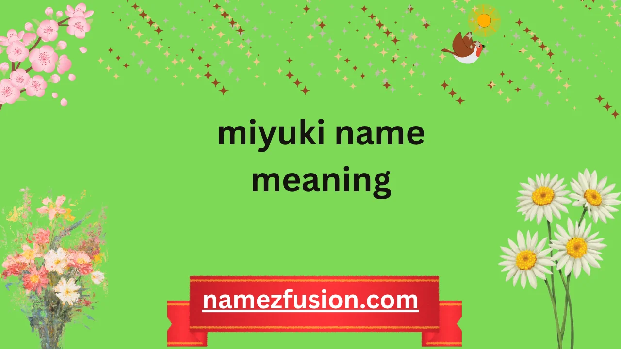 miyuki name meaning