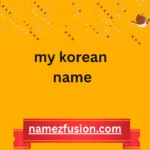 my korean name