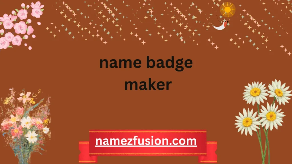 name badge maker