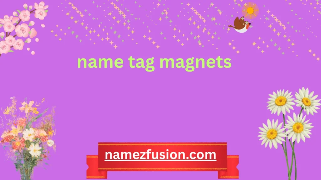 name tag magnets