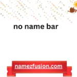 no name bar