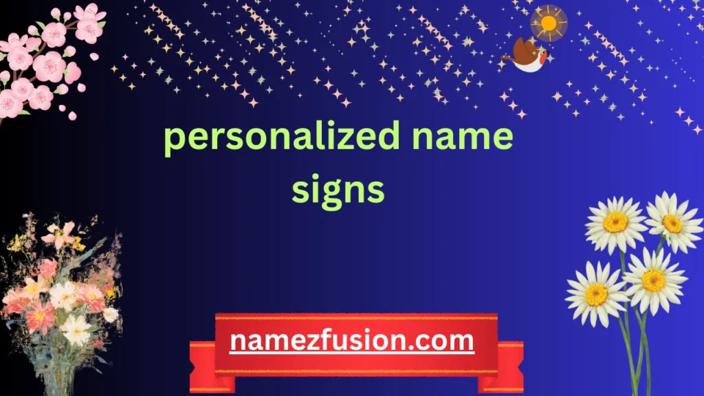 personalized name signs