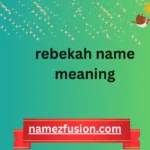 rebekah name meaning