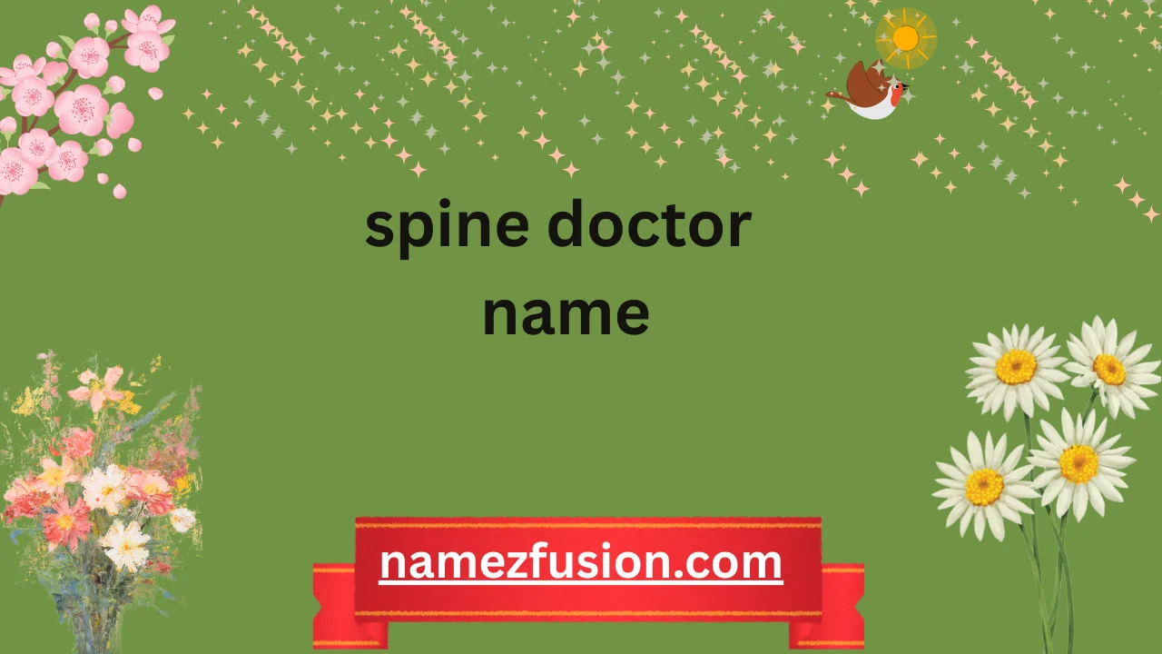 spine doctor name