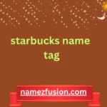 starbucks name tag