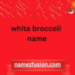 white broccoli name