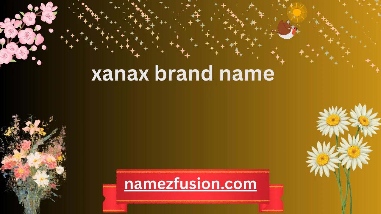 xanax brand name