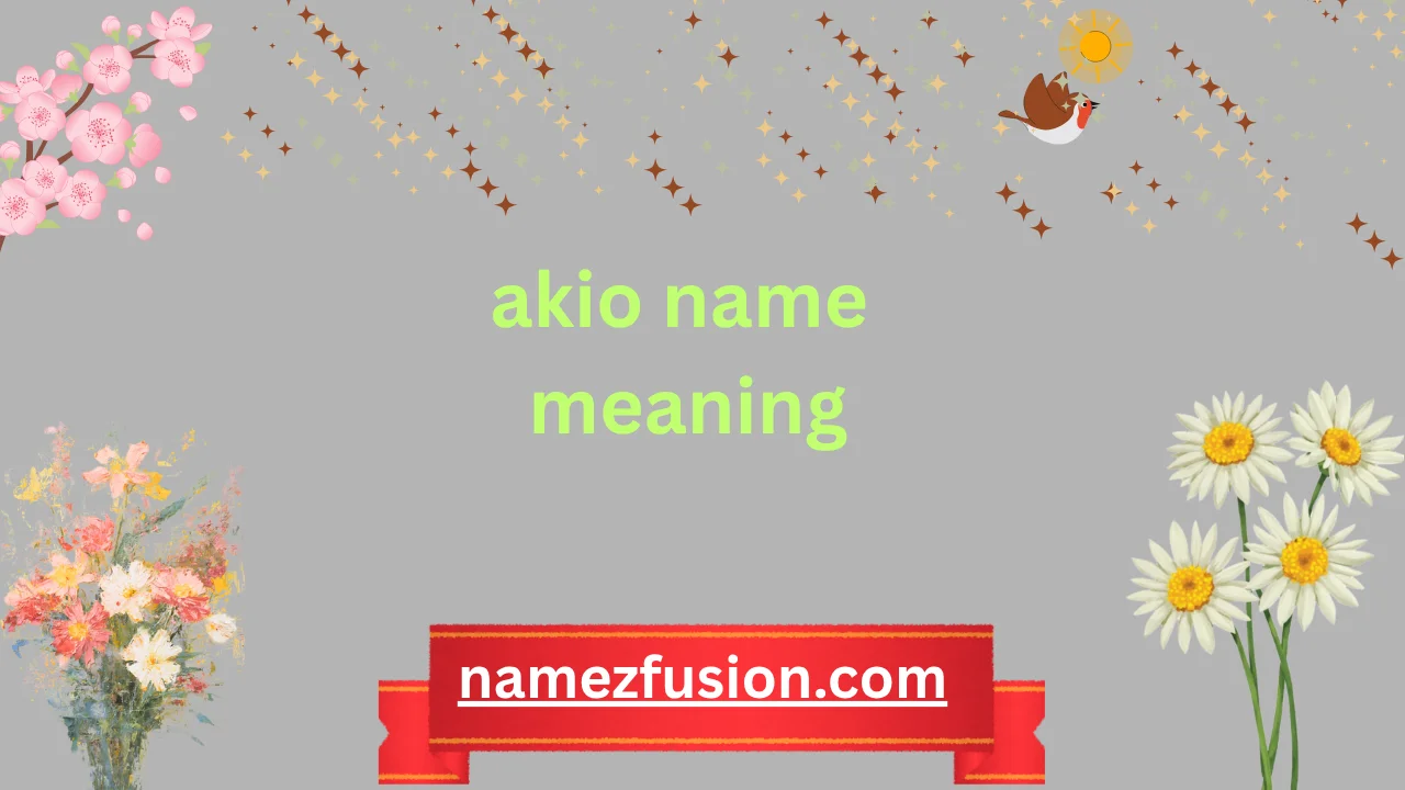 akio name meaning