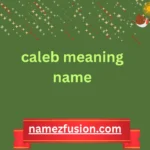 caleb meaning name