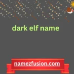dark elf name