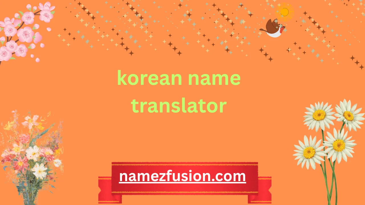 korean name translator
