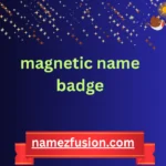 magnetic name badge