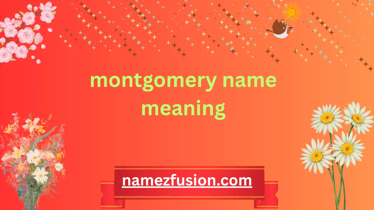 montgomery name meaning