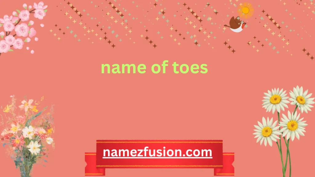 name of toes