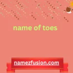 name of toes