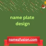 name plate design