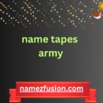 name tapes army