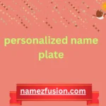 personalized name plate