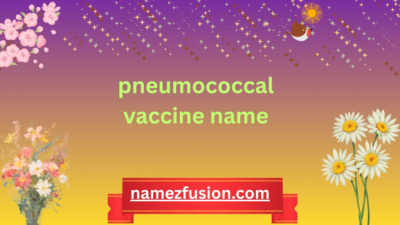 pneumococcal vaccine name