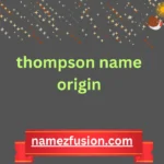 thompson name origin
