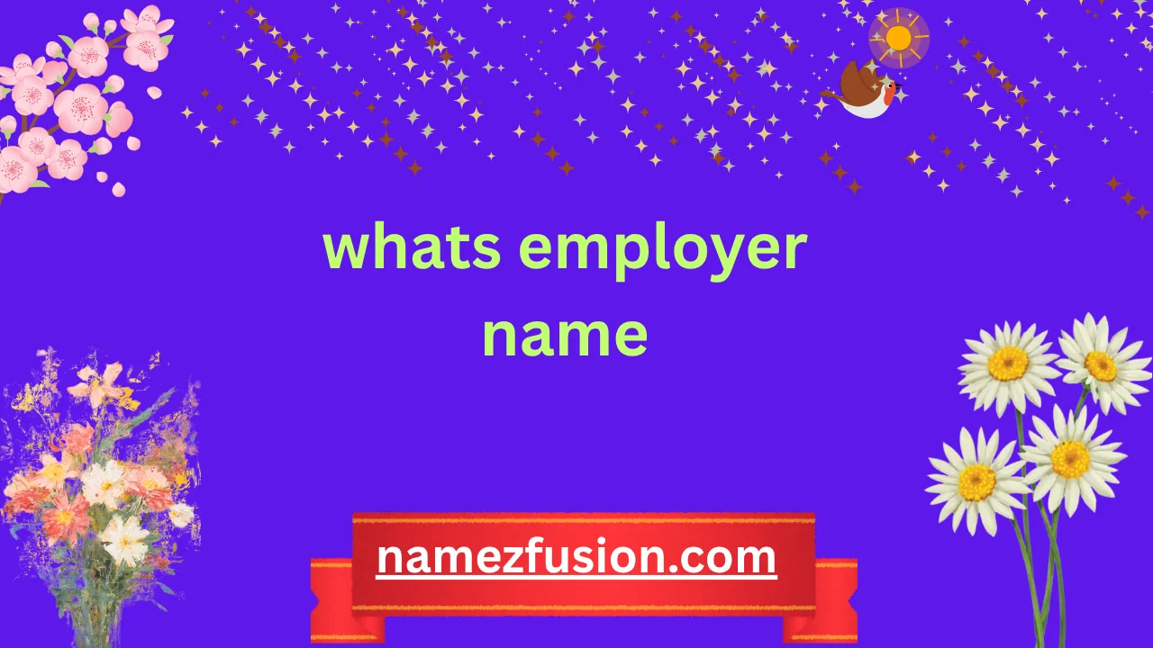 whats employer name