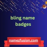 bling name badges