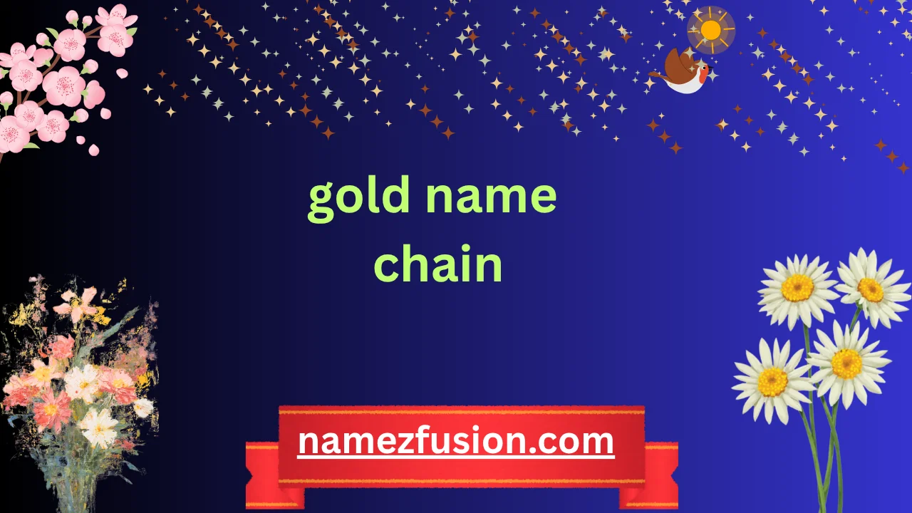 gold name chain