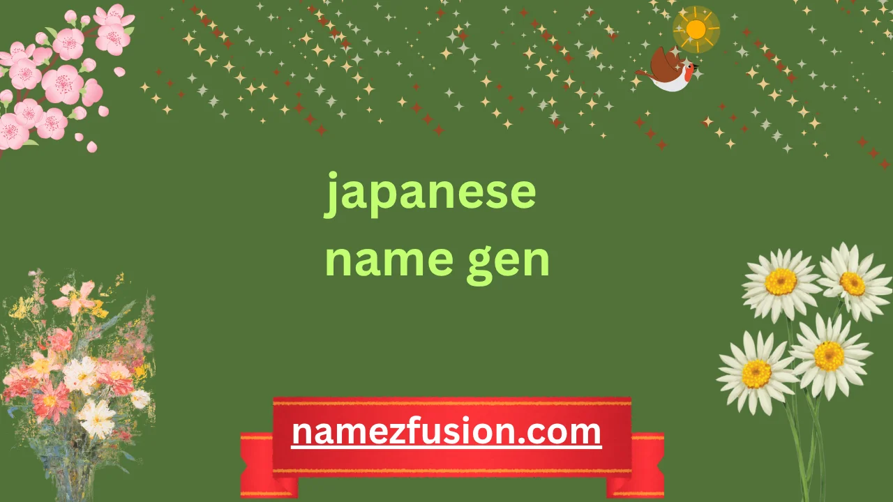 japanese name gen
