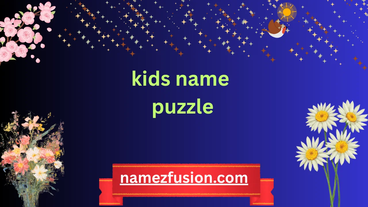 kids name puzzle